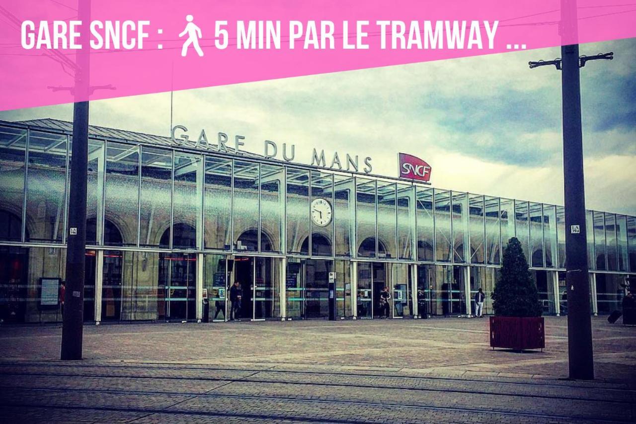 Tramway 12 Jaures Cosy Proche Gare Lägenhet Le Mans Exteriör bild